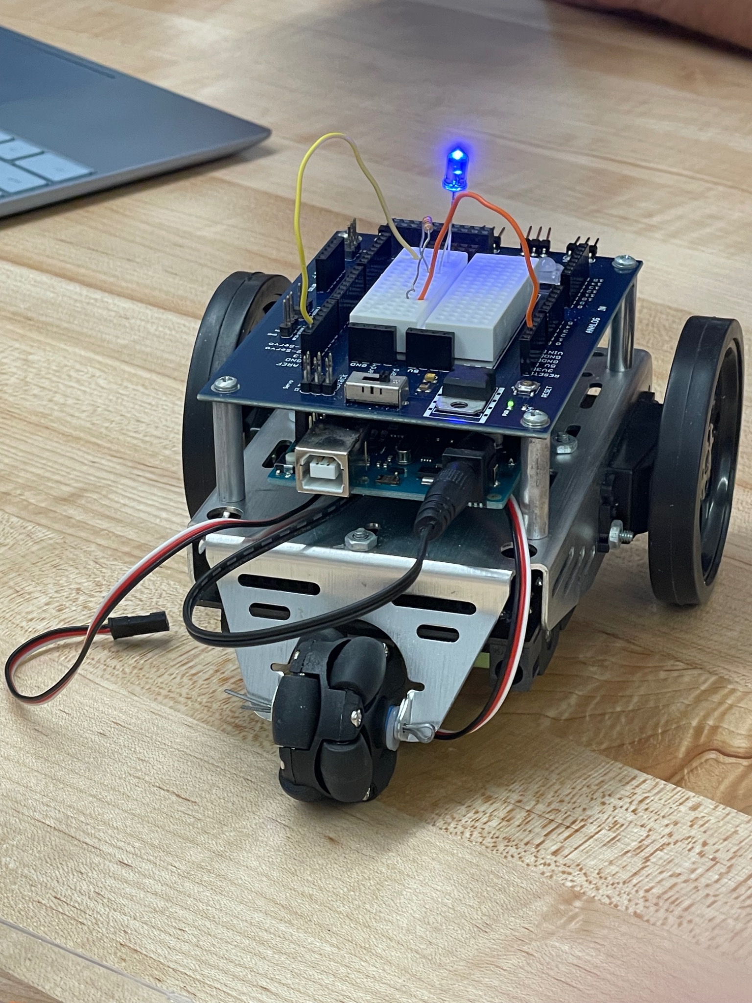 Obstacle-Sensing Robot